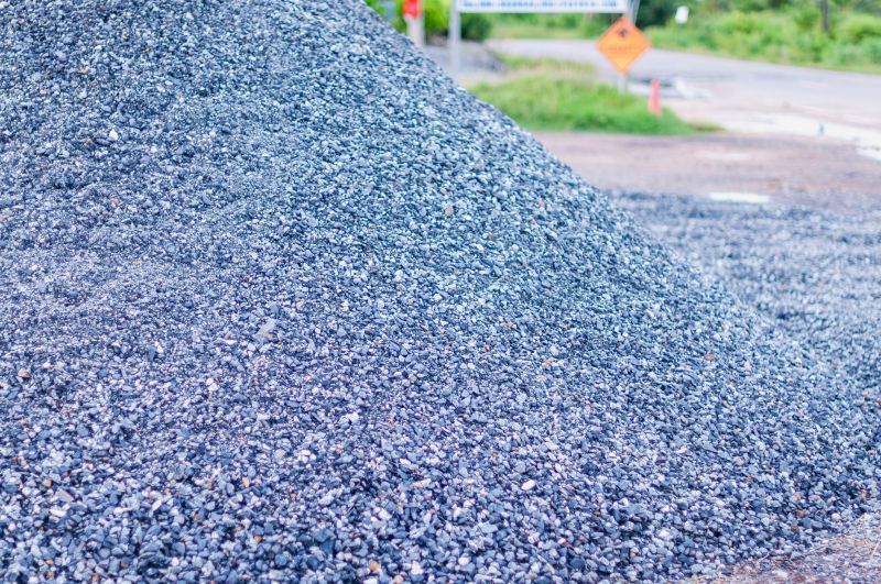 Bulk Crushed Stone Stockpile